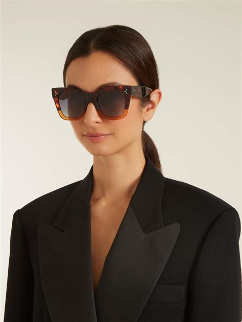 celine catherine large vs s|WOMEN'S LUXURY CAT EYE SUNGLASSES .